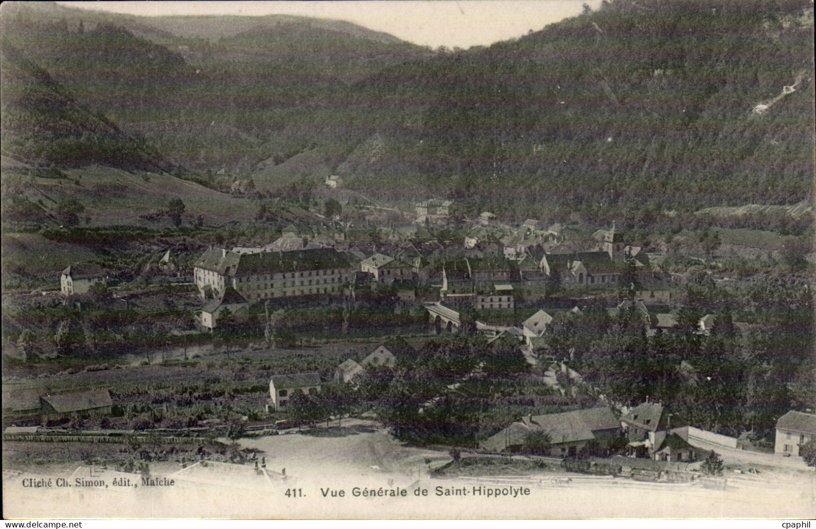 CPA Vue generale de Saint Hippolyte
