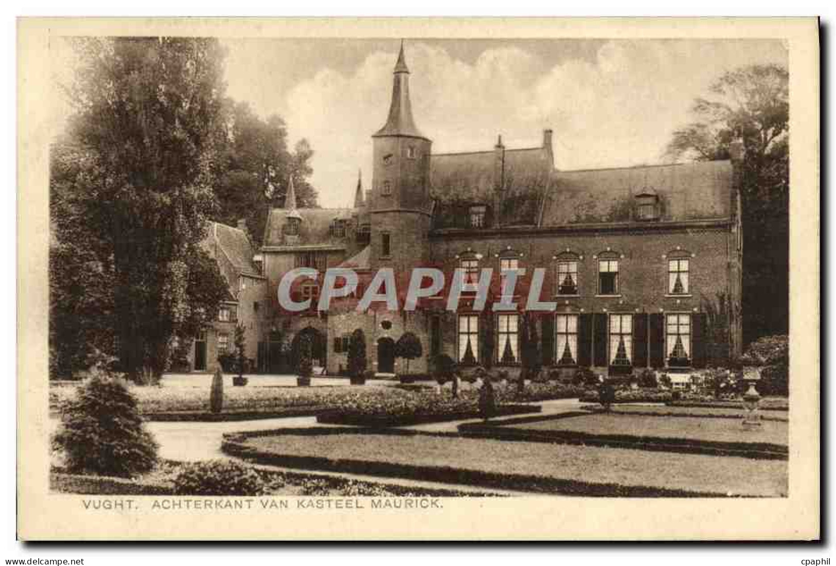 CPA Vught Achterkant Van Kasteel Maurichk