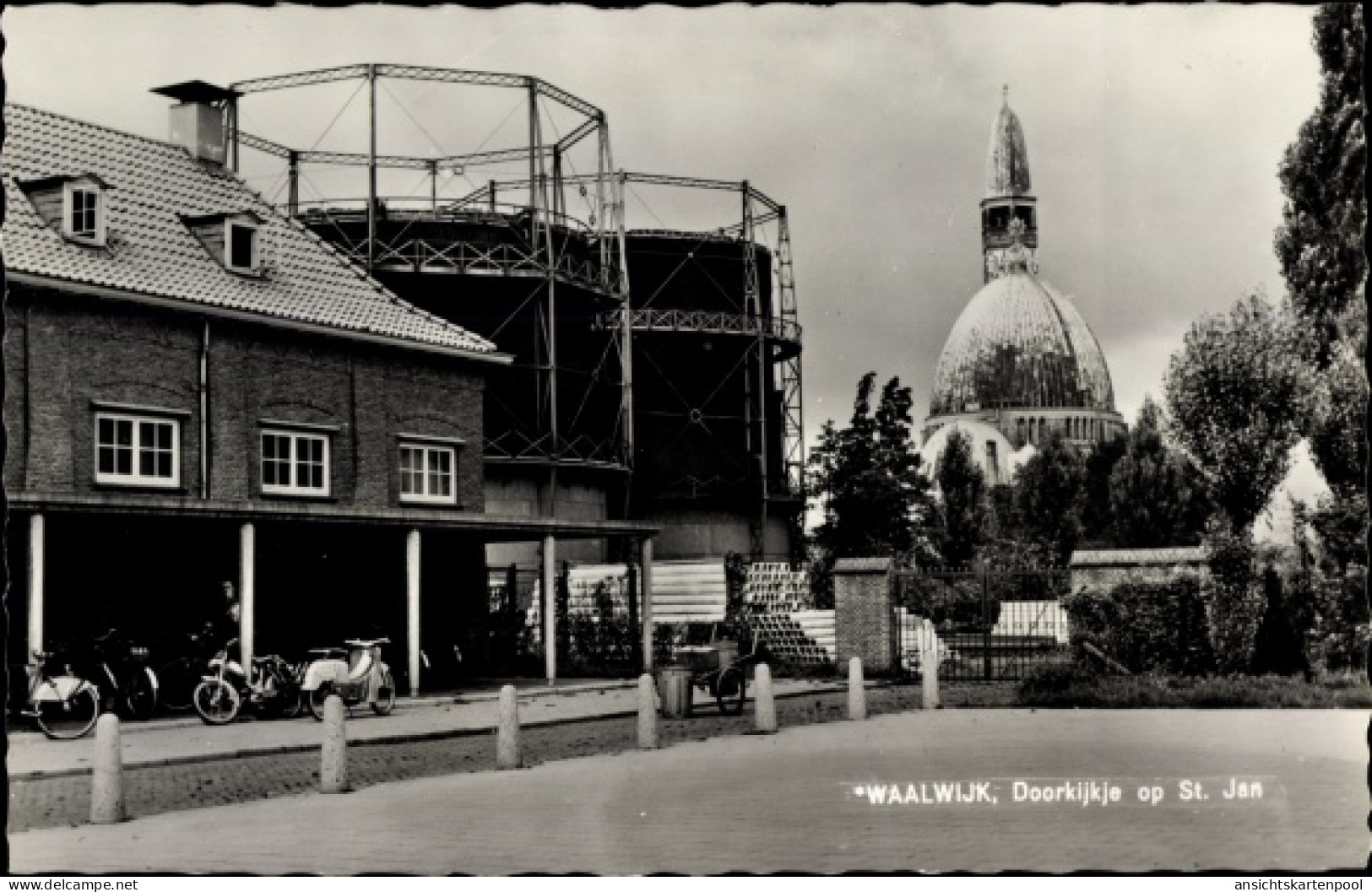 CPA Waalwijk Nordbrabant Niederlande, Doorkijkje op St. Jan
