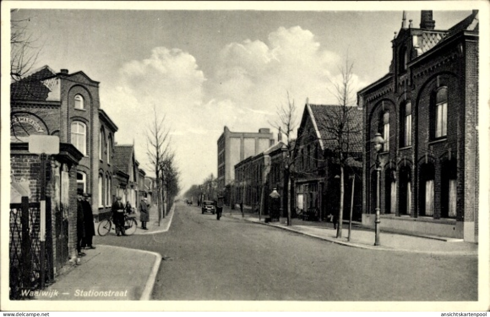 CPA Waalwijk Nordbrabant Niederlande, Stationstraat