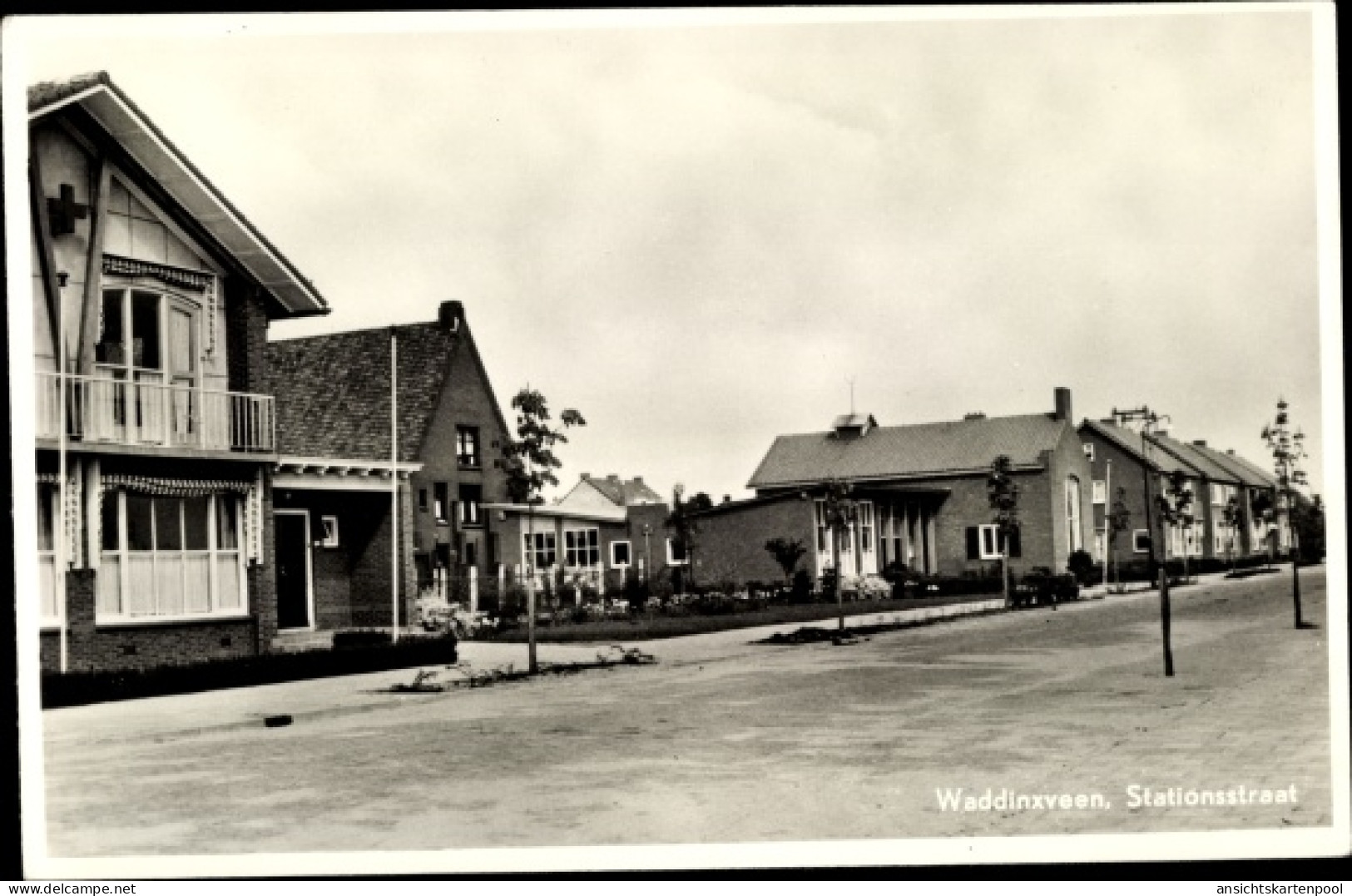 CPA Waddinxveen Südholland, Stationsstraat