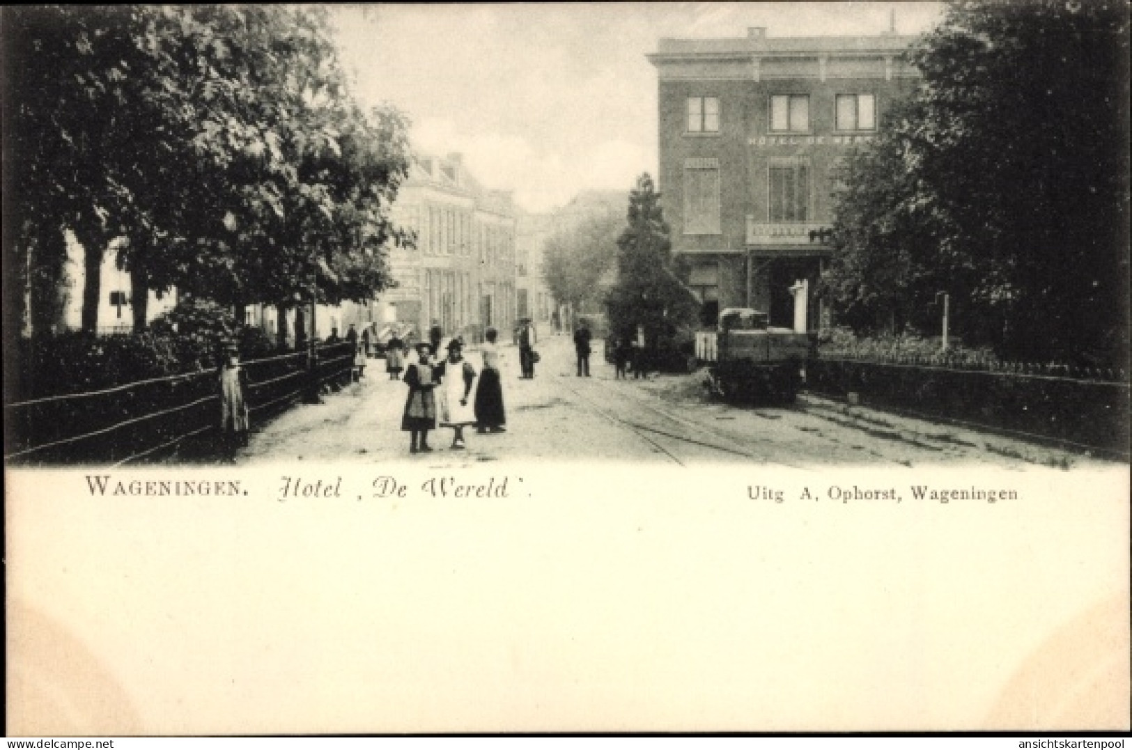 CPA Wageningen Gelderland Niederlande, Hotel De Wereld