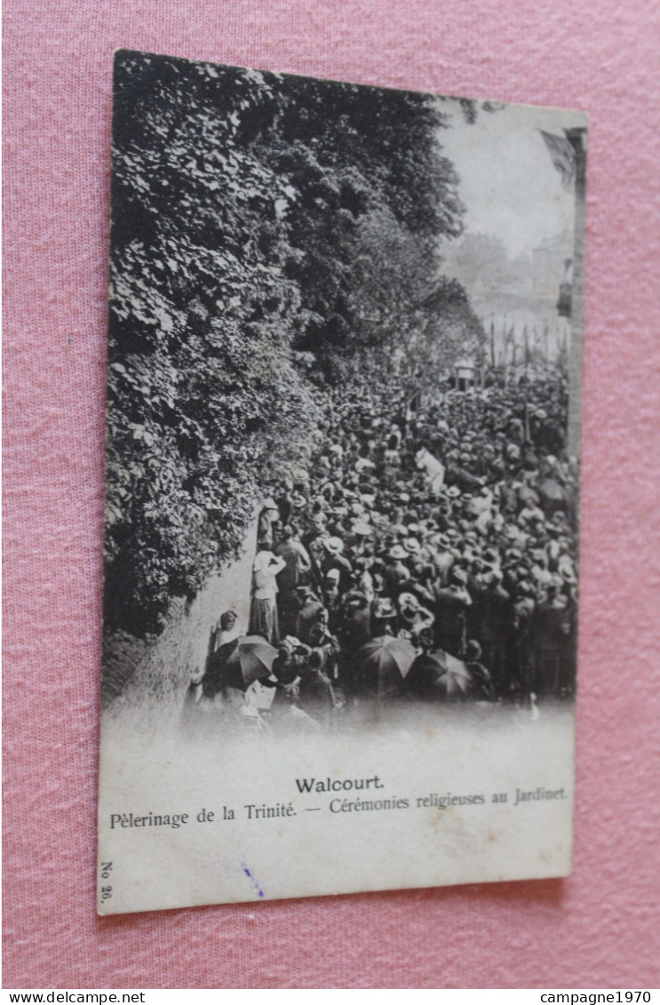 CPA - WALCOURT - PELERINAGE DE LA TRINITE - CEREMONIES RELIGIEUSES AU JARDINET