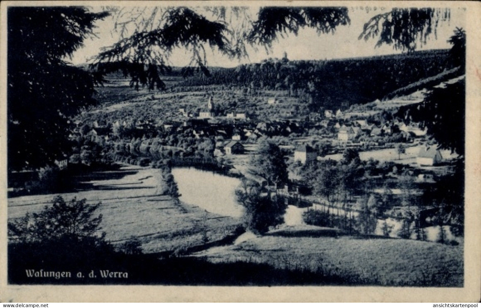 CPA Wasungen im Thüringer Wald, Wasungen a. d. Werra, Panorama