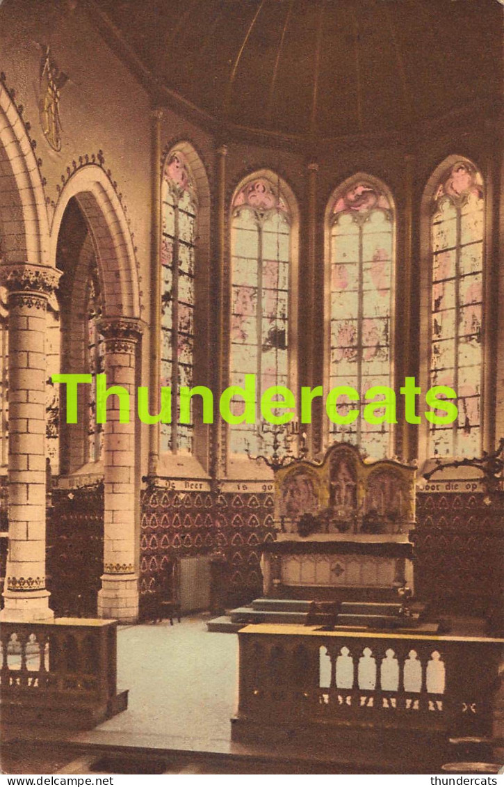 CPA WAVER WAVRE BINNENZICHT DER KERK