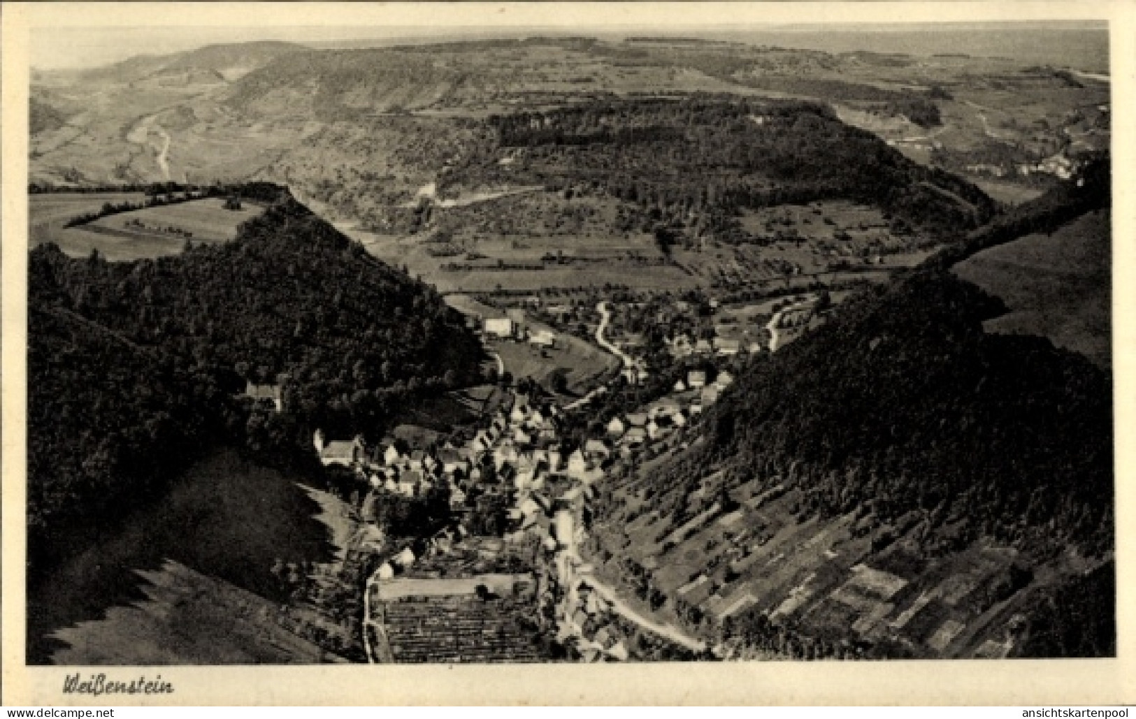 CPA Weißenstein Lauterstein in Württemberg, Fliegeraufnahme