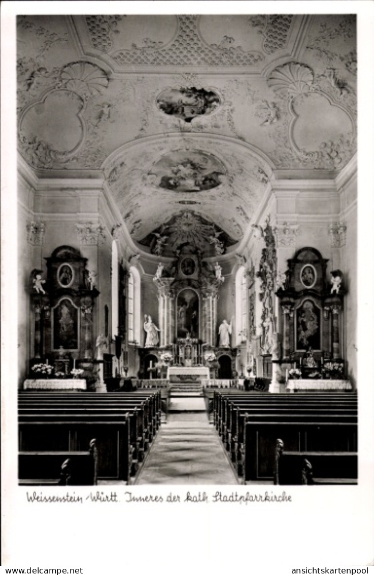 CPA Weißenstein Lauterstein in Württemberg, Katholische Stadtpfarrkirche