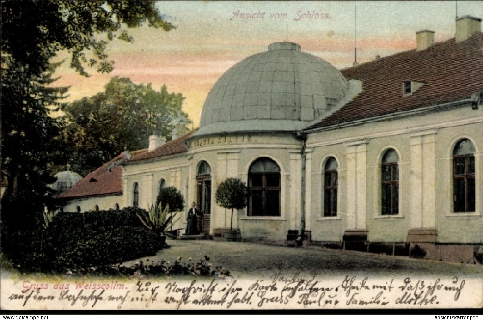 CPA Weißkollm Lohsa Oberlausitz, Schloss