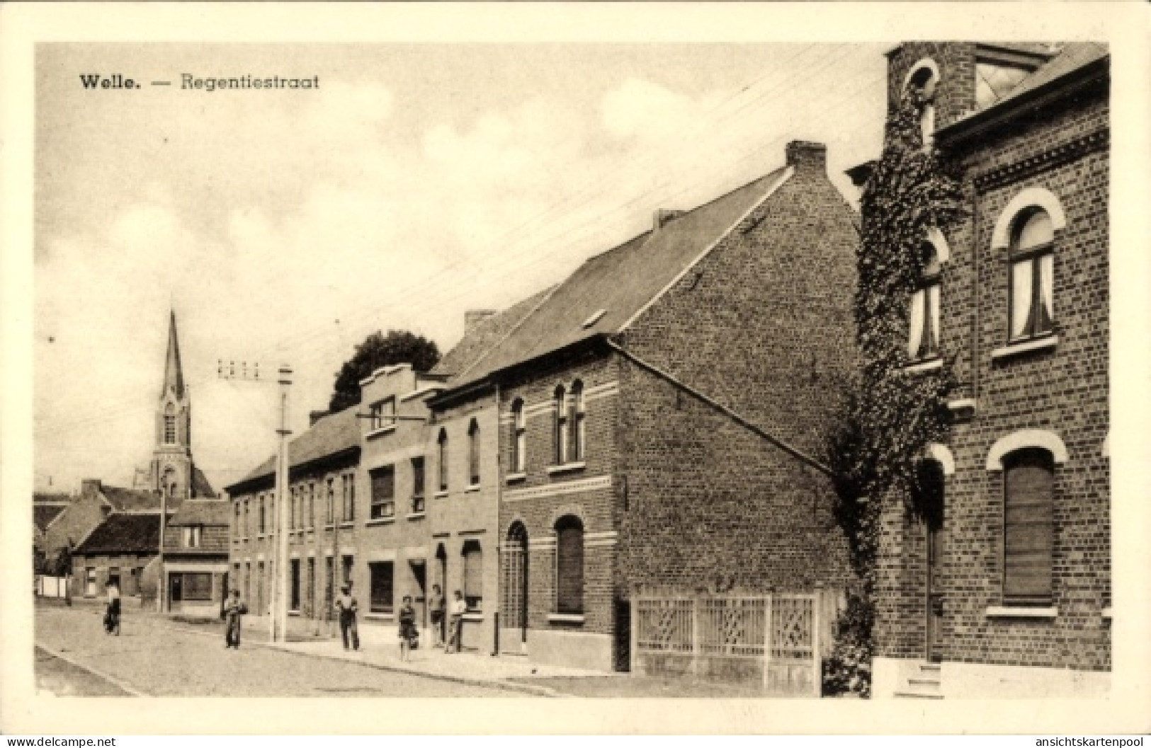 CPA Welle Denderleeuw Ostflandern, Regentiestraat