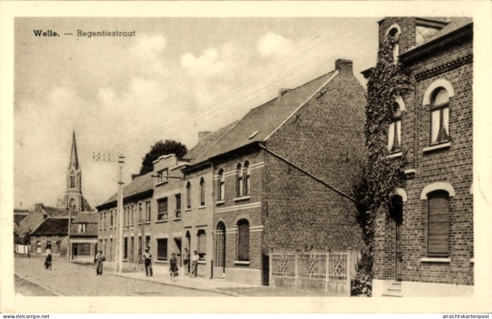 CPA Welle Denderleeuw Ostflandern, Regentiestraat