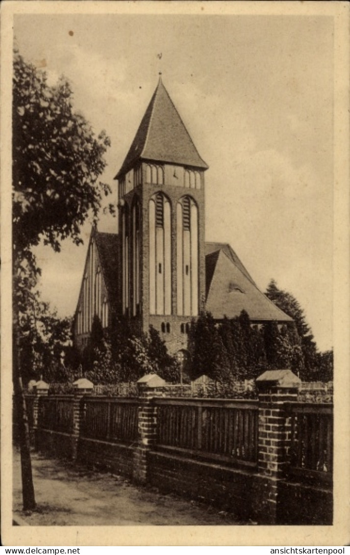 CPA Welzow Niederlausitz, Lutherkirche, Westfront