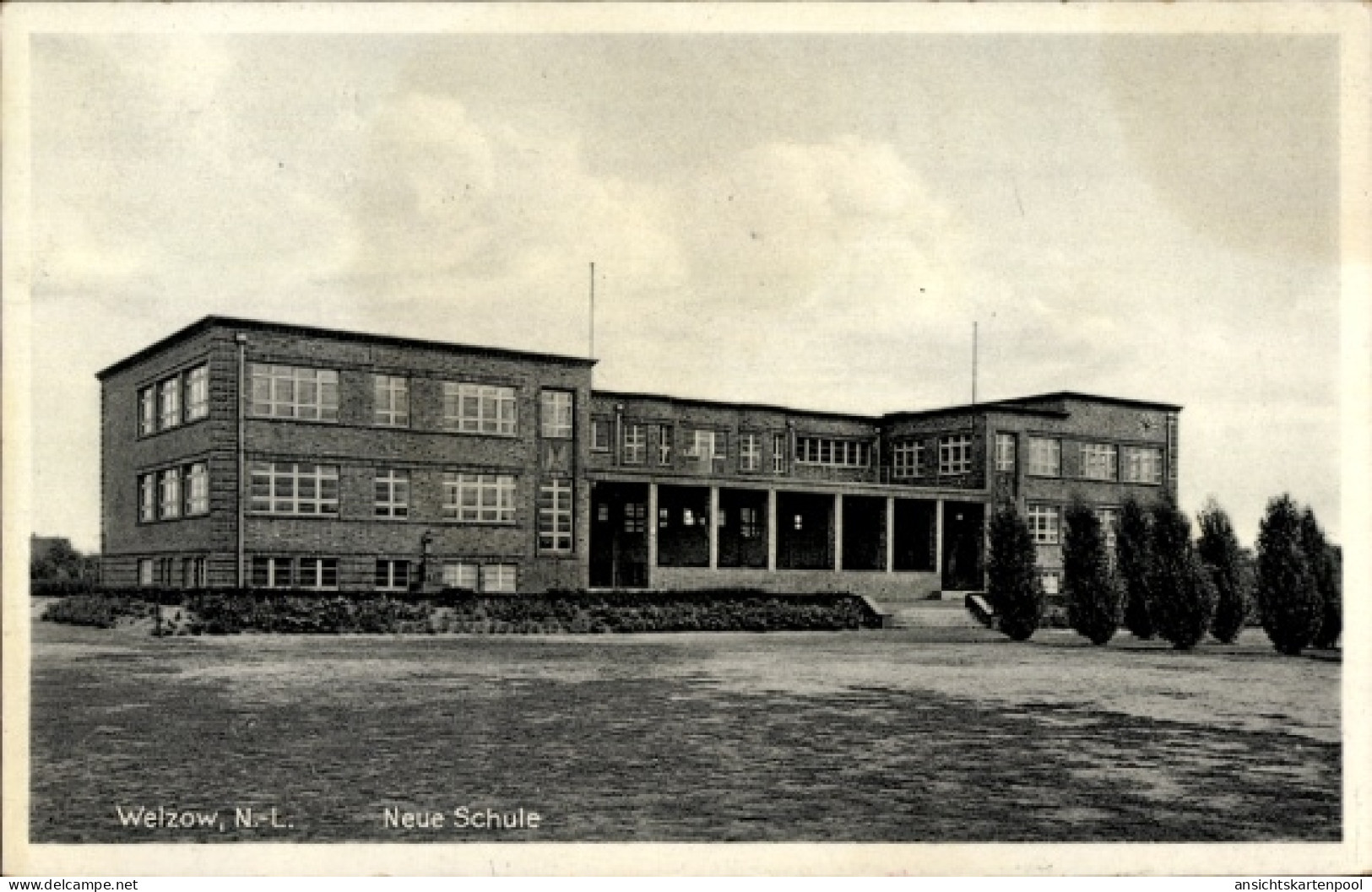 CPA Welzow Niederlausitz, Neue Schule