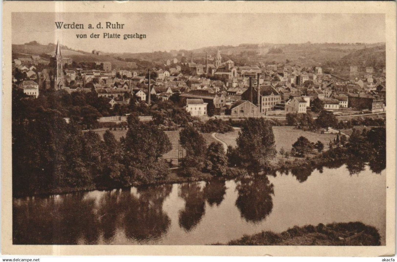 CPA WERDEN von der Platte Gesehen GERMANY (1163045)