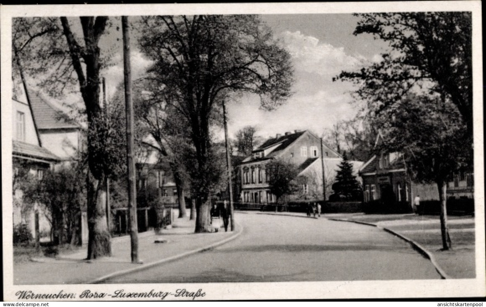 CPA Werneuchen im Kreis Barnim, Rosa-Luxemburg-Straße
