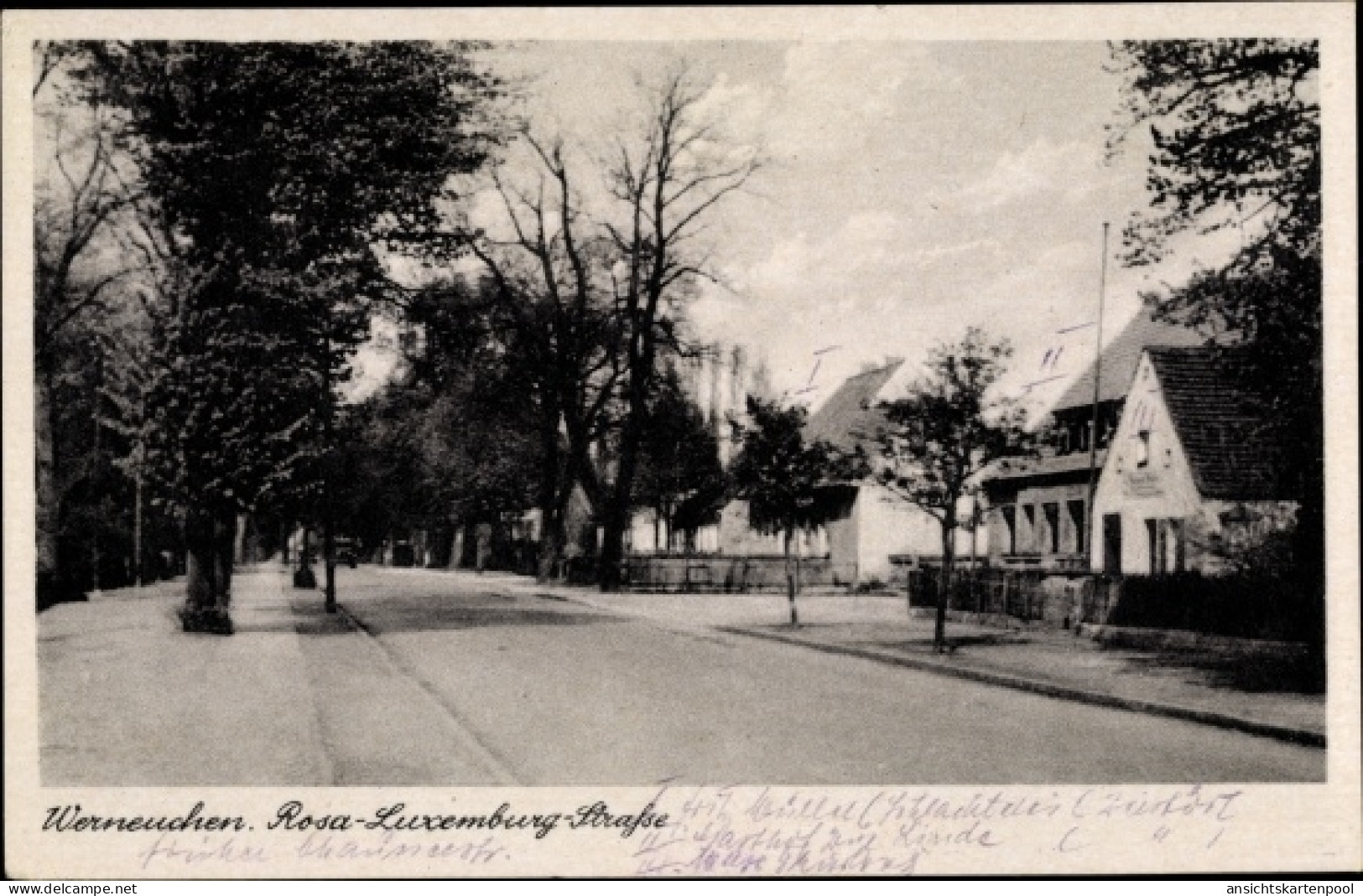 CPA Werneuchen im Kreis Barnim, Rosa-Luxemburg-Straße