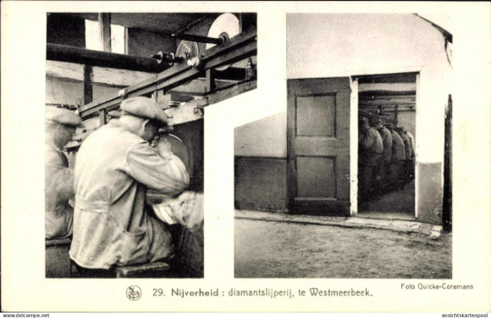 CPA Westmeerbeek Hulshout Flandern Antwerpen, Nijverheid, Diamantschleiferei