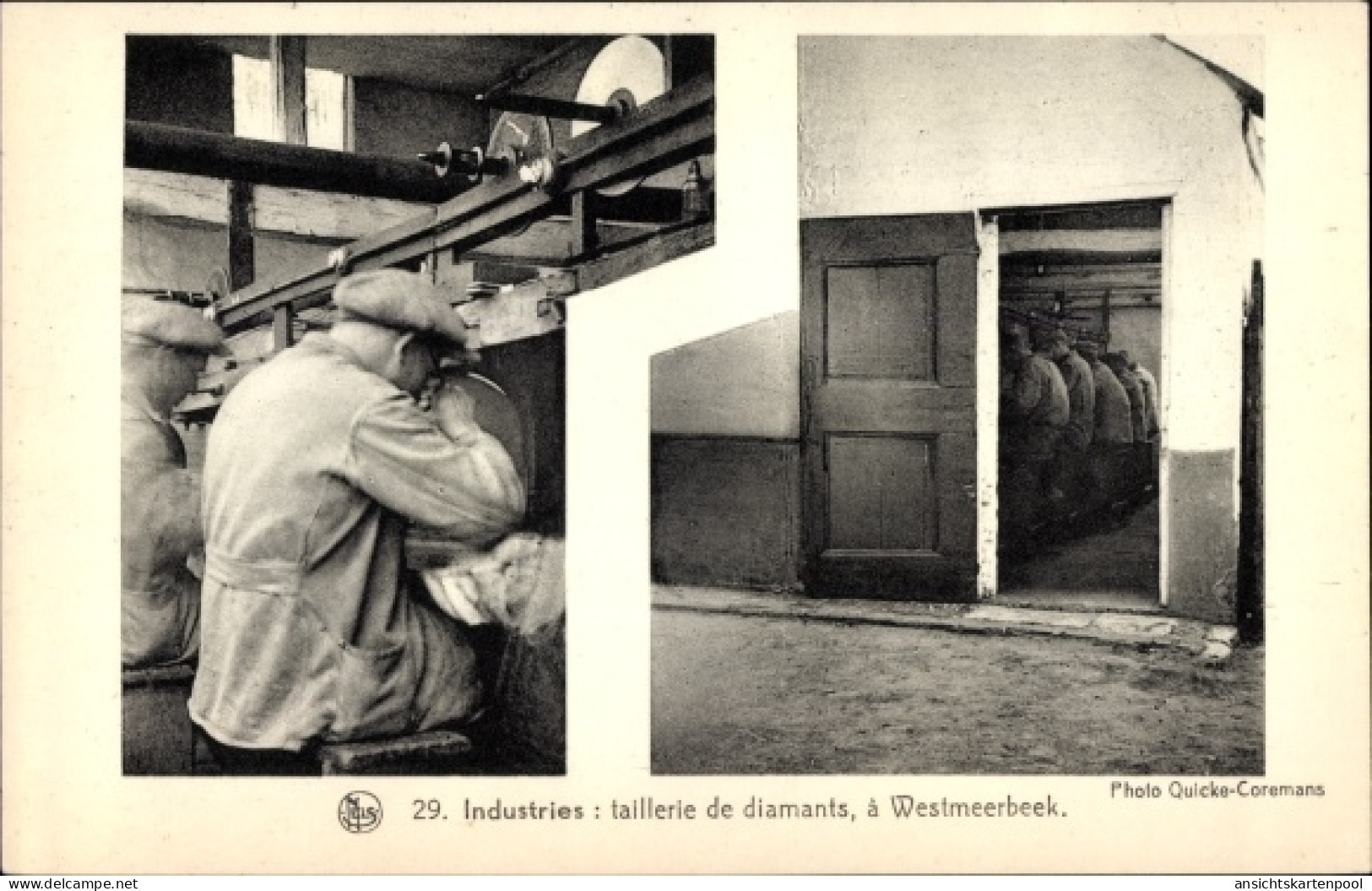 CPA Westmeerbeek Hulshout Flandern Antwerpen, Taillerie de diamants