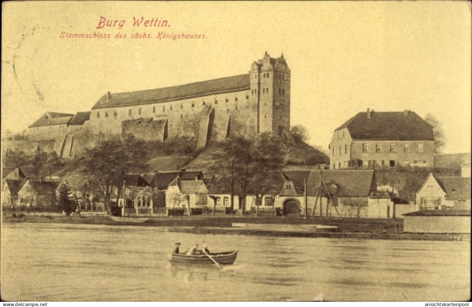 CPA Wettin Löbejün im Saalekreis, Burg Wettin
