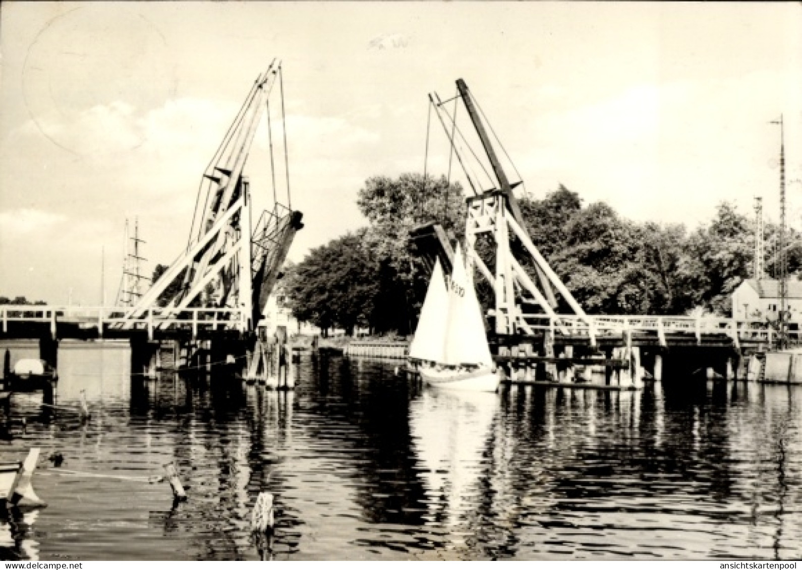CPA Wieck Eldena Greifswald, Wiecker Brücke
