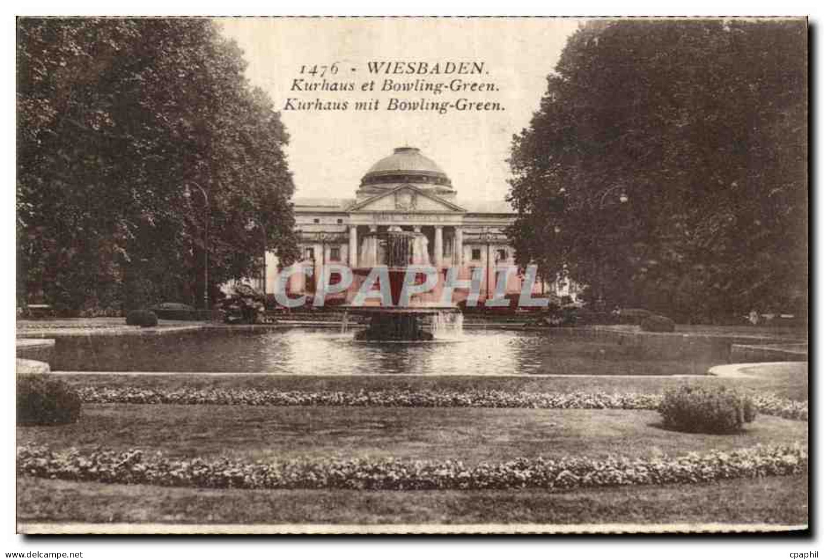 CPA Wiesbaden Kurhaus et Bowling Green Kurhaus mit Bowling Green