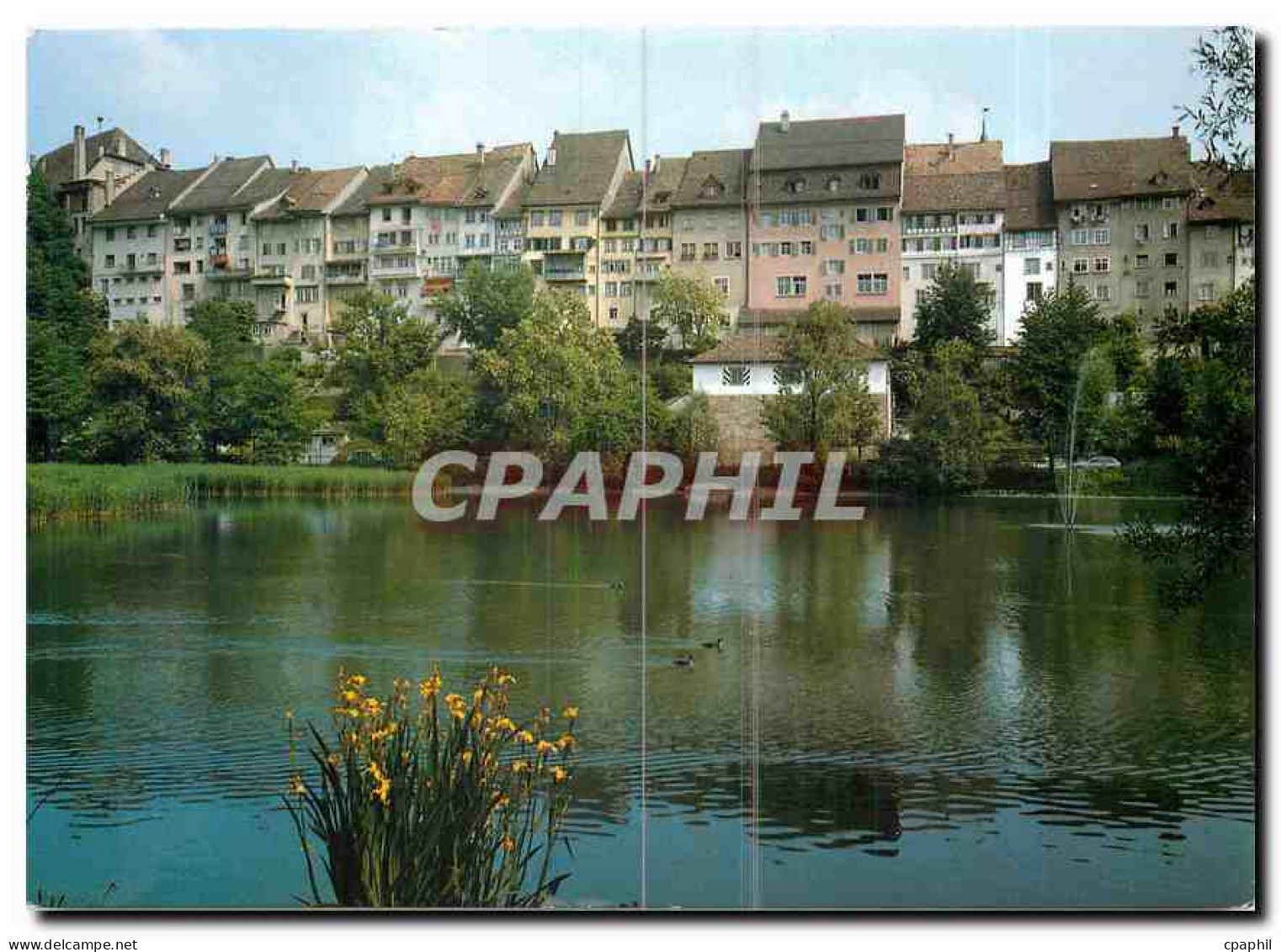 CPA Wil SG Blick vom Weiher auf Altstadt