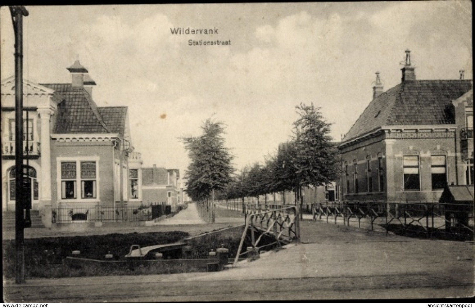 CPA Wildervank Groningen Niederlande, Stationsstraat