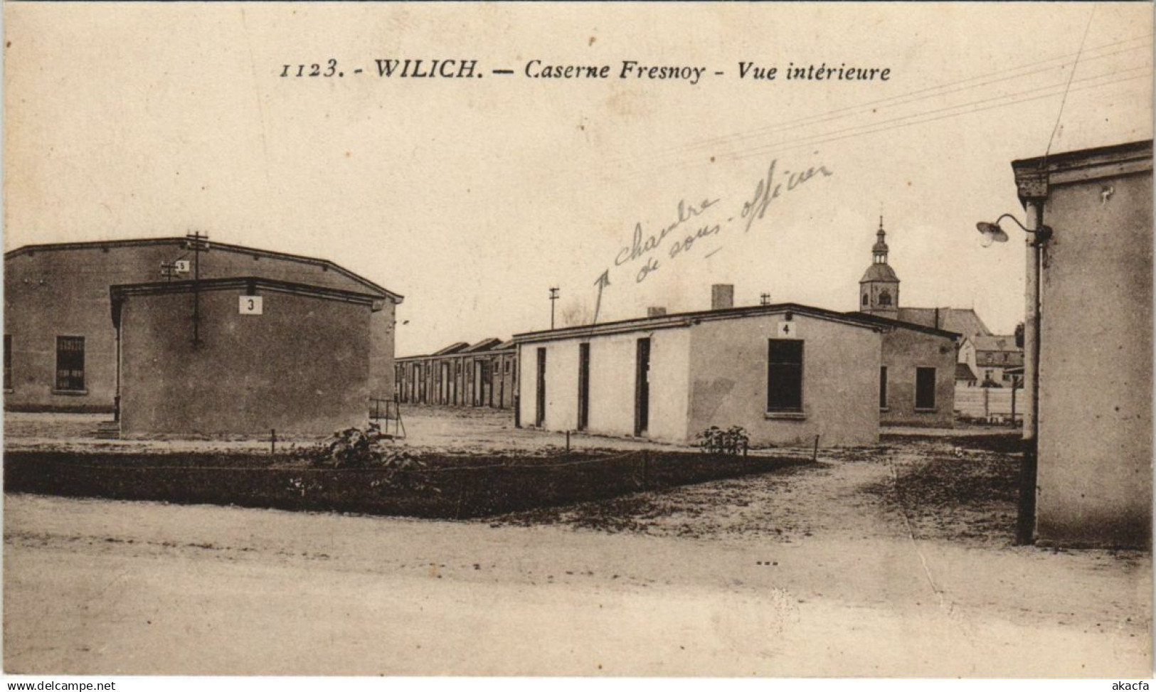 CPA WILLICH CASERNE FRESNOY VUE INTÉRIEURE GERMANY (25907)