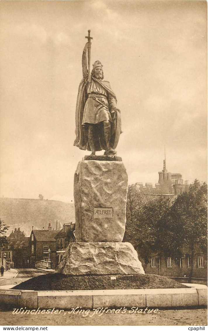 CPA Winchester King Alfreds Statue