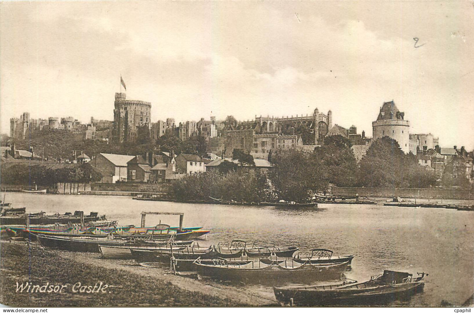 CPA Windsor Castle Bateaux