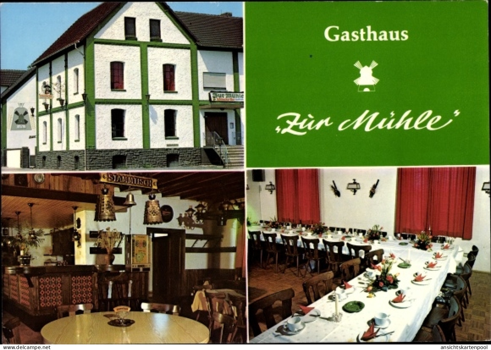 CPA Wolfskehlen Riedstadt in Hessen, Gasthaus Zur Mühle, Inh. M. Netscher