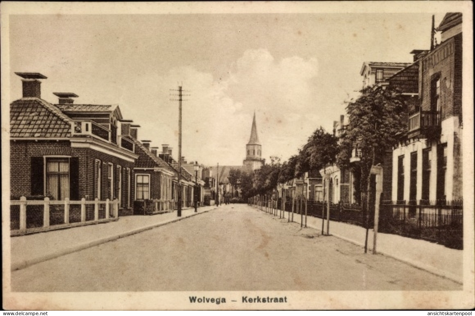 CPA Wolvega Friesland Niederlande, Kerkstraat