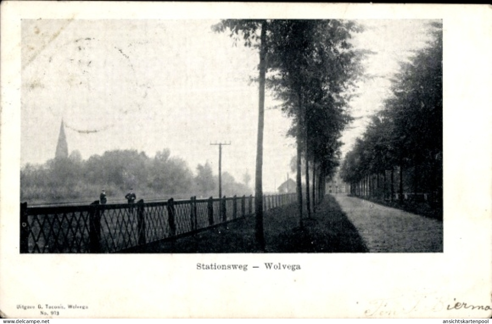 CPA Wolvega Friesland Niederlande, Stationsweg