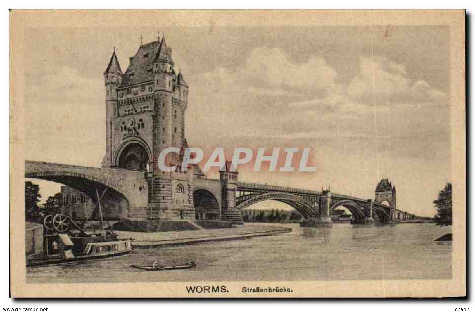 CPA Worms Strassenbrucke
