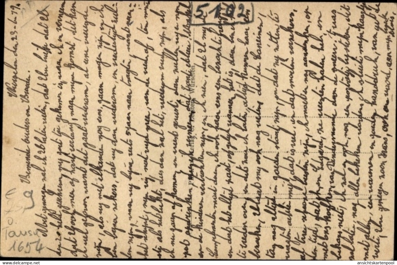 CPA Würselen Nordrhein Westfalen, Straßenpartie mit Rathaus