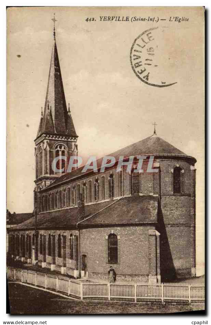 CPA Yerville L Eglise