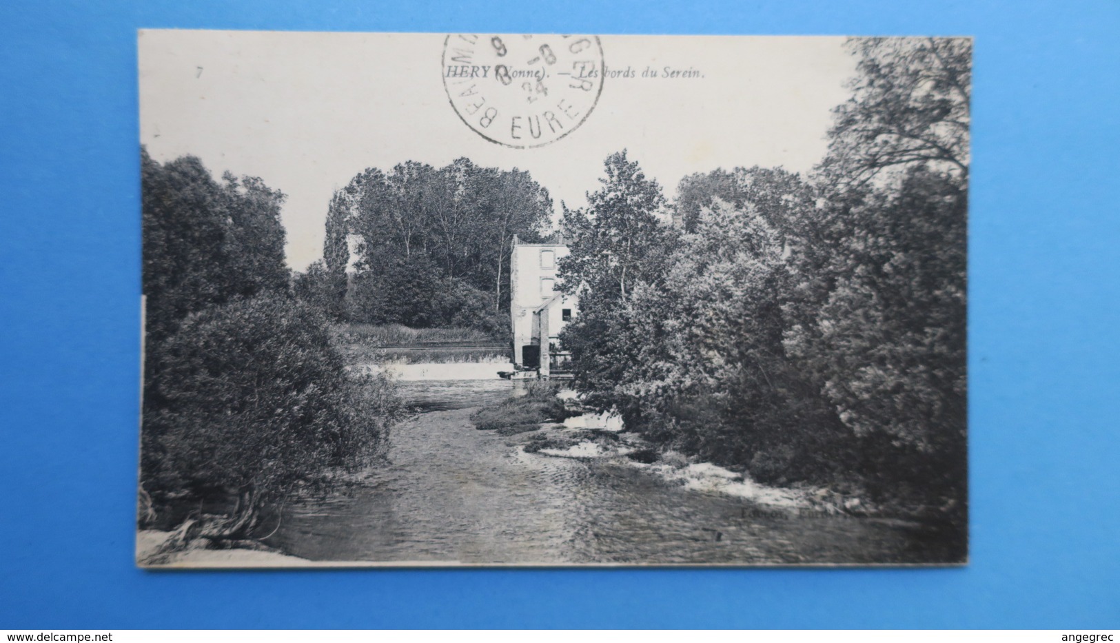 CPA  Yonne Hery  Les bords du Serein