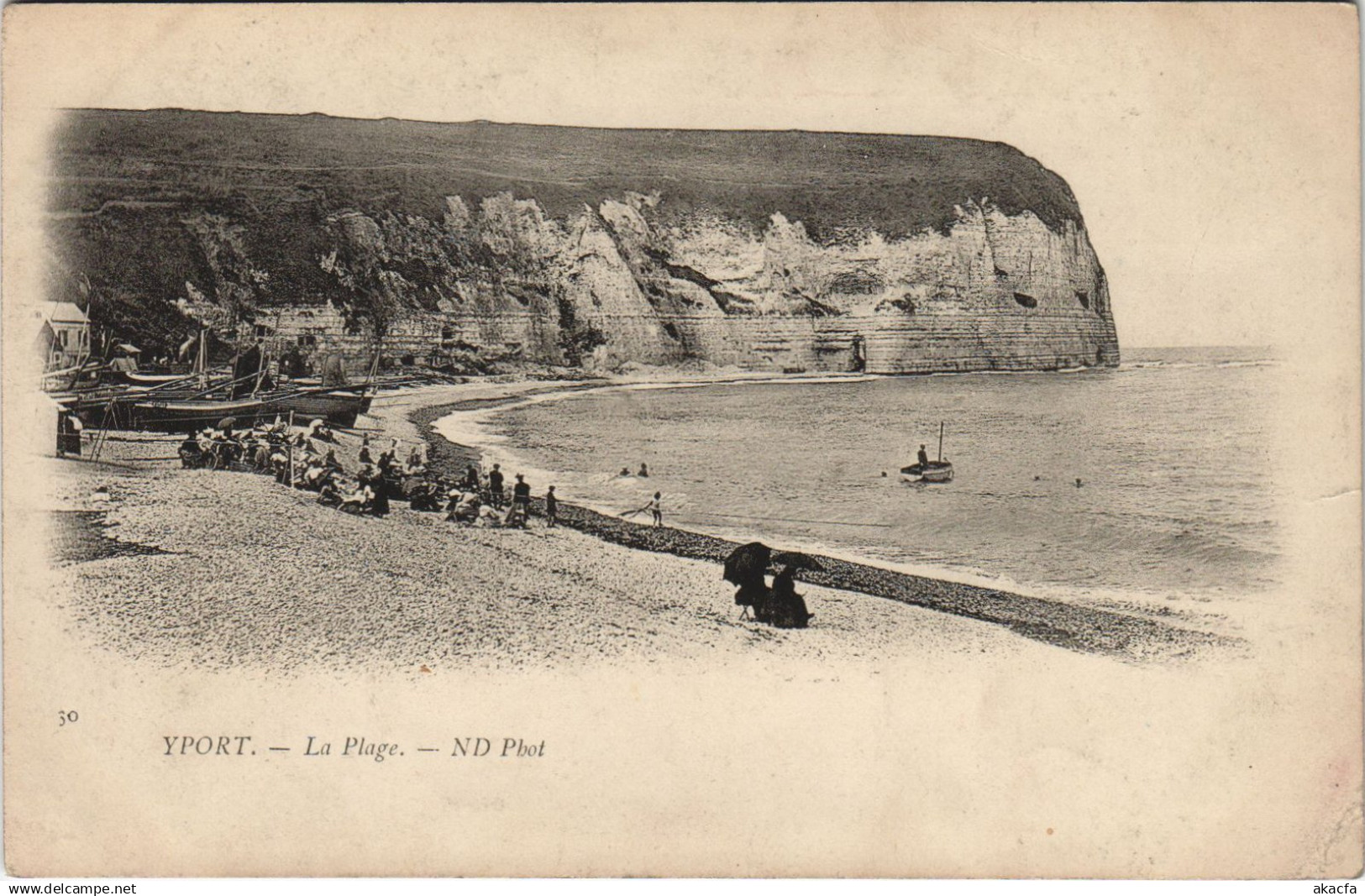 CPA YPORT - La plage (154137)