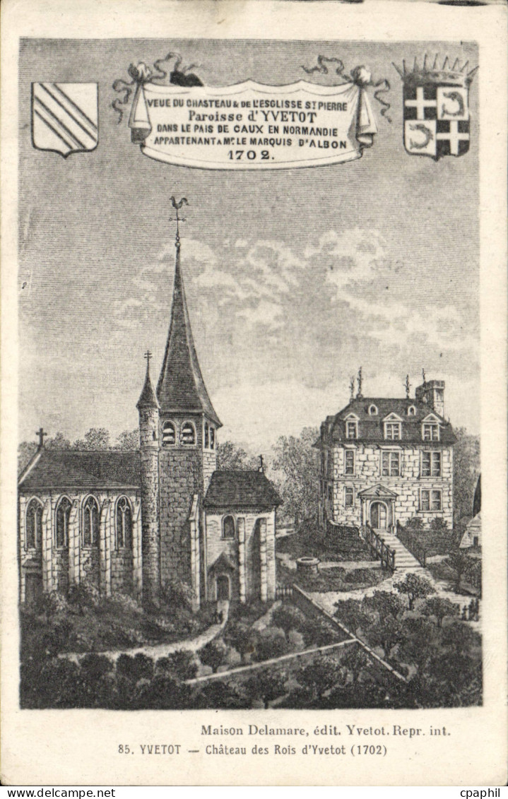 CPA Yvetot Chateau Des Rois