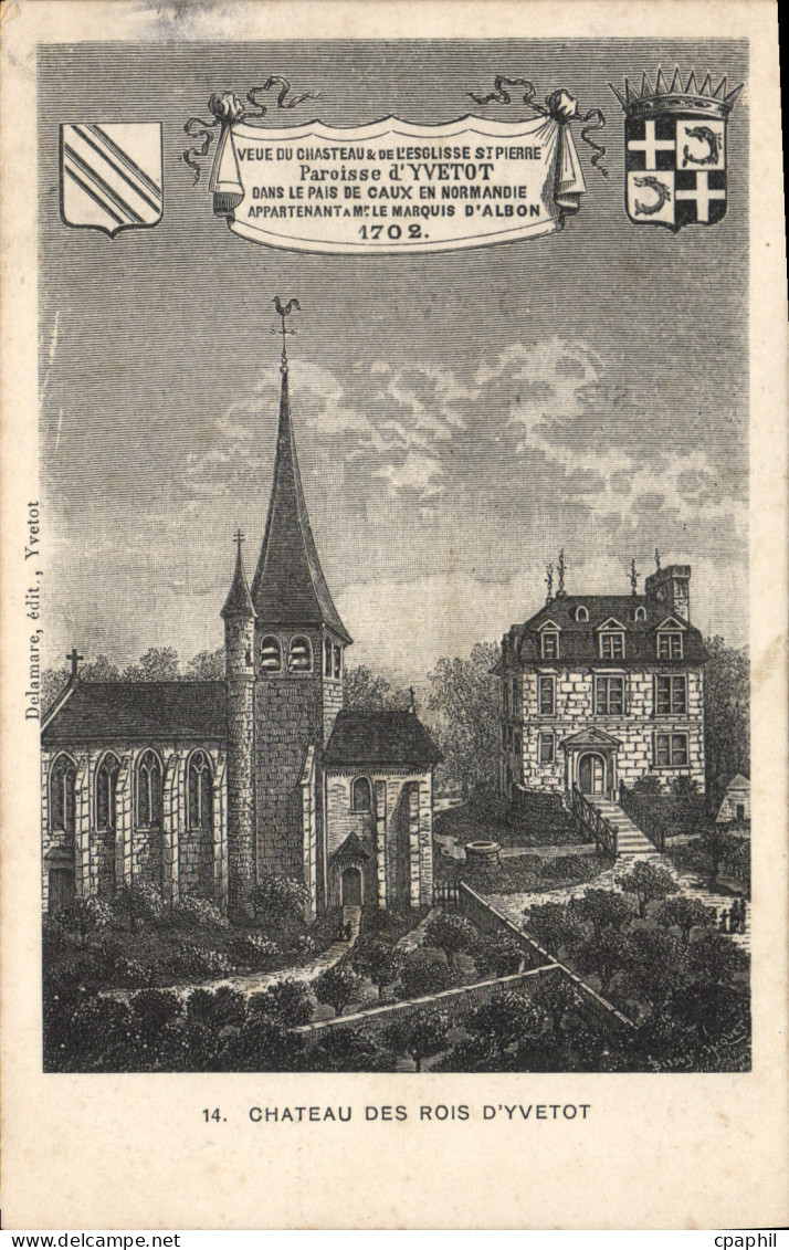 CPA Yvetot Chateau Des Rois