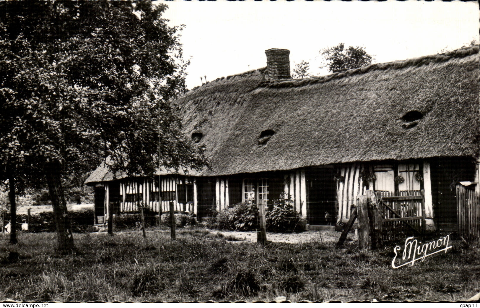 CPA Yvetot Chaumiere du pays de Caux