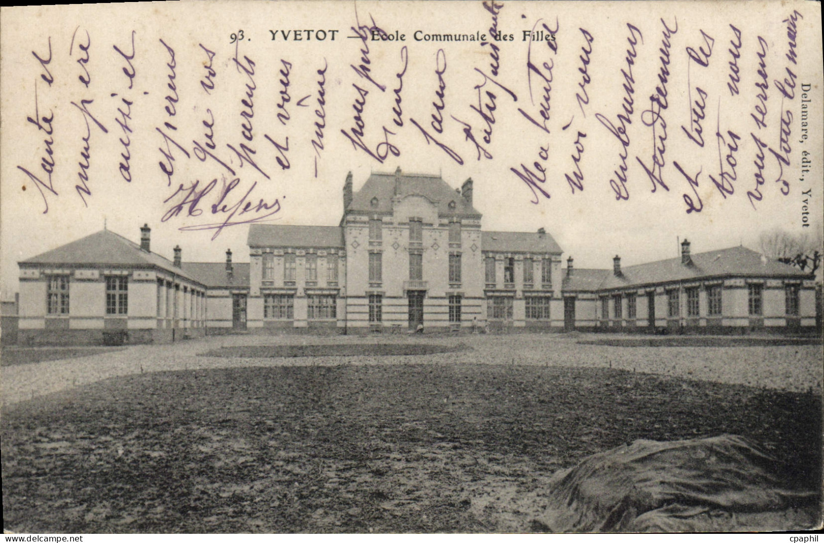 CPA Yvetot Ecole Communale Des Filles