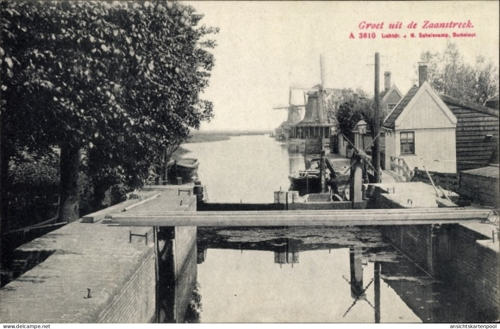 CPA Zaanstreek Nordholland, Sluis, Molen