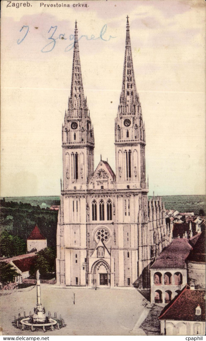 CPA Zagreb Prvostoina crkva Croatie Croatia