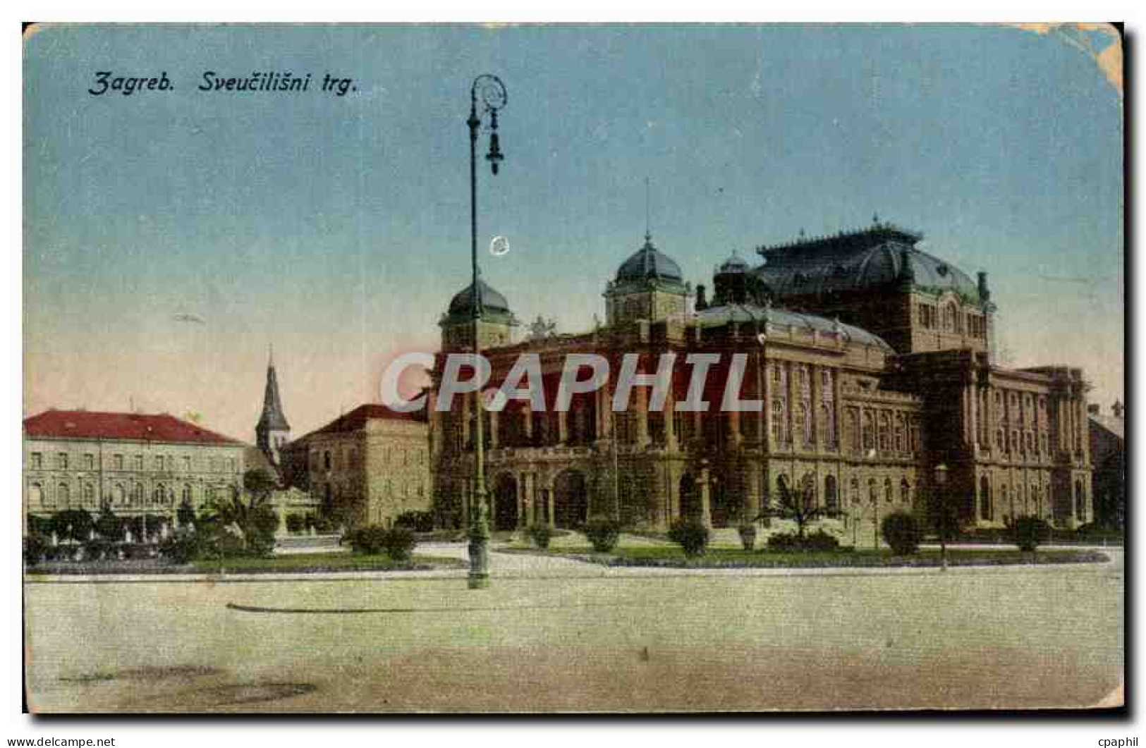 CPA Zagreb Svecilisni Trg Croatie Croatia