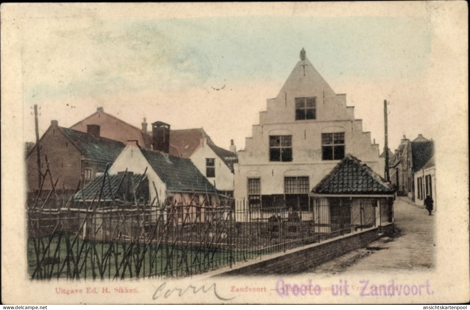 CPA Zandvoort Nordholland Niederlande, Oude mannen en Vrouwenhuis