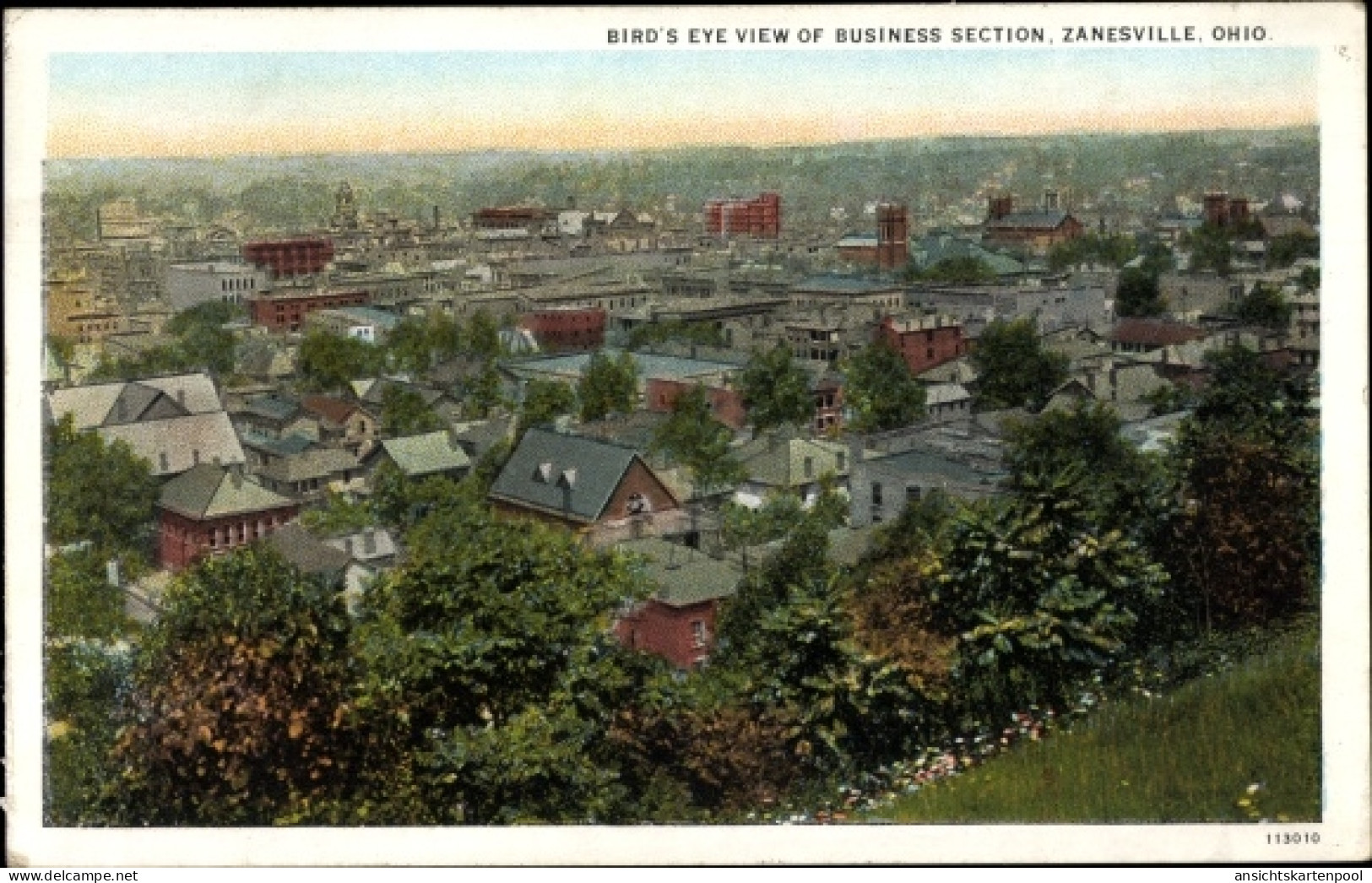 CPA Zanesville Ohio USA, Vogelperspektive des Geschäftsbereichs