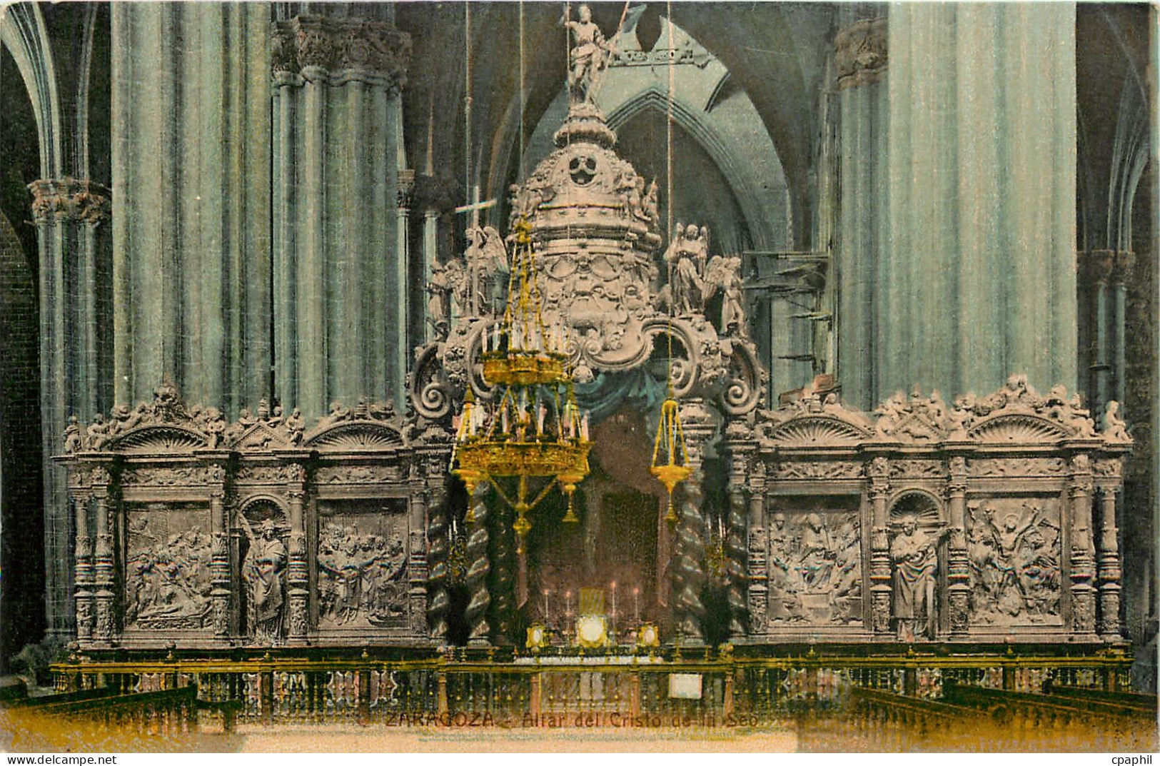 CPA Zaragoza Altar dei Cristo