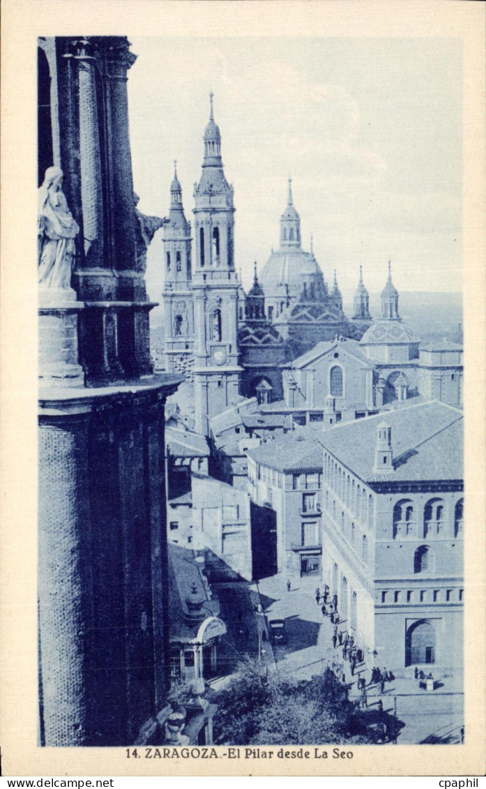 CPA Zaragoza el pilar desde la seo