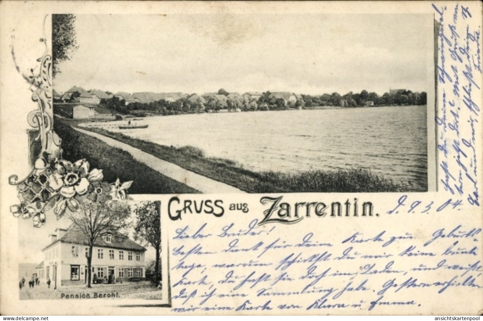 CPA Zarrentin am Schaalsee, Pension Bercht, Panorama
