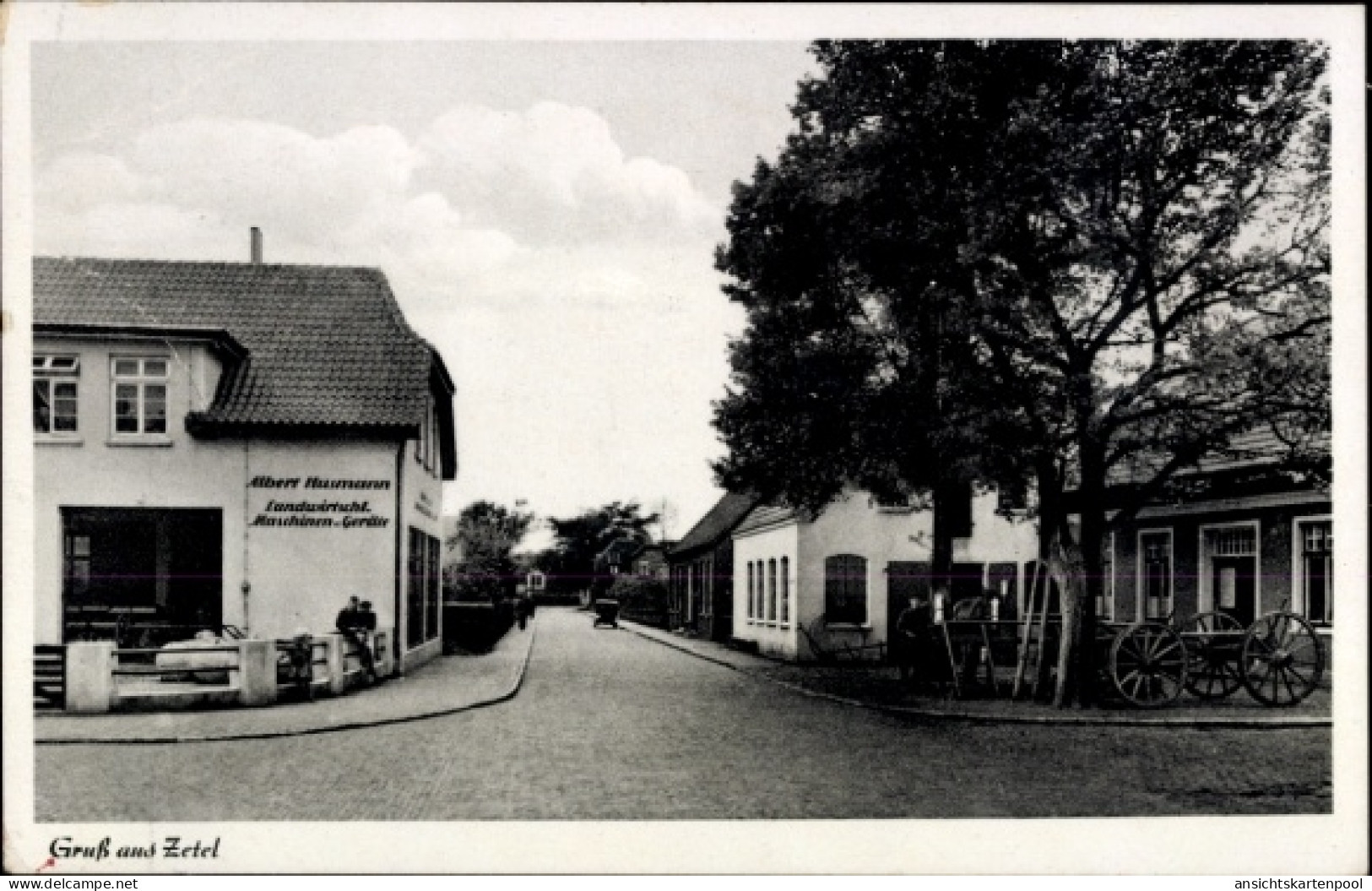 CPA Zetel in Oldenburg Friesland, Straßenpartie